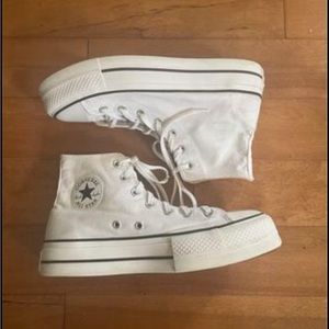White platform converse